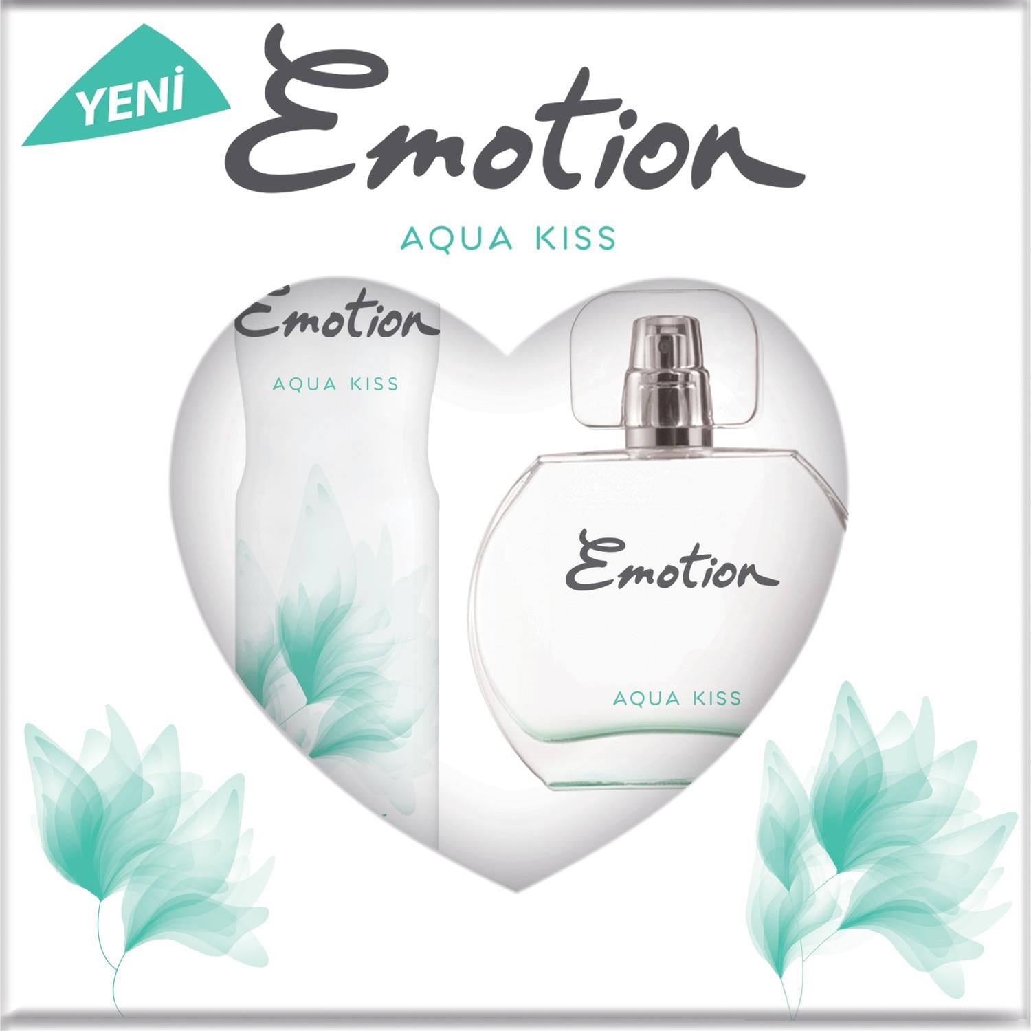 Emotion Gif Set 150 ml. Aqua Kiss Deodorant & 50 ml. Parfüm - Esnek E-Ticaret Platformu