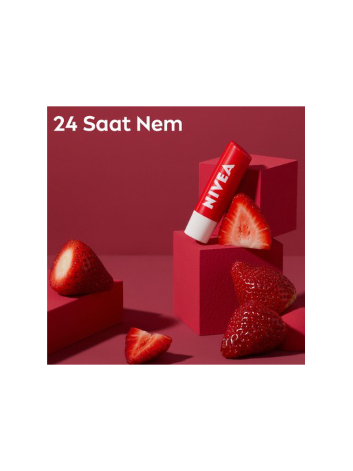 Nivea 4,8 Gr Çilek Parlatıcı Dudak Bakım Kremi