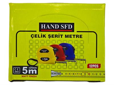 0165   Hand Sfd Şerit Metre 5M*25Mm
