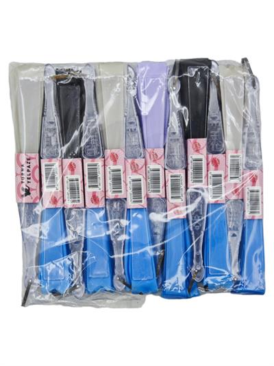 04236   Renkli Desenli Plastik Yelpaze