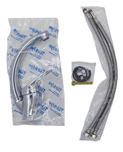 Hazal-Trend Mix Lavabo Batarya -Kuğu