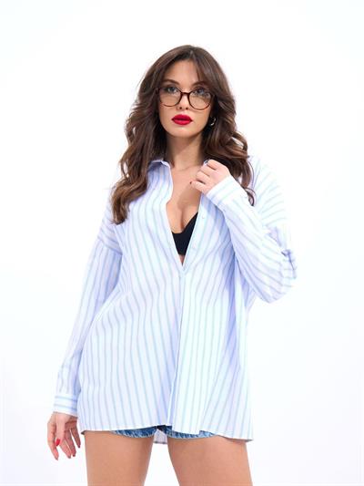 5213 GÖMLEK-LOS ANGELES ÇİZGİLİ