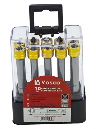 Vosco Yüzüklü Bits Uç Ph2-65Mm 10Lu