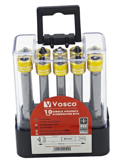 Vosco Yüzüklü Bits Uç Pz2-65Mm 10Lu