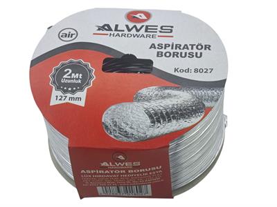 8027   Alwes Telli Aspiratör Borusu 2m*127mm