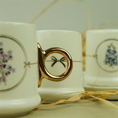 Acar Loverica 6Lı Porselen Kahve Fincanı Takımı