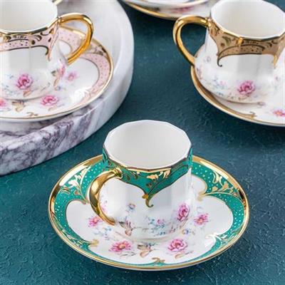 Acar Mira 6 Kişilik Kahve Fincanı Takımı - 90 Ml