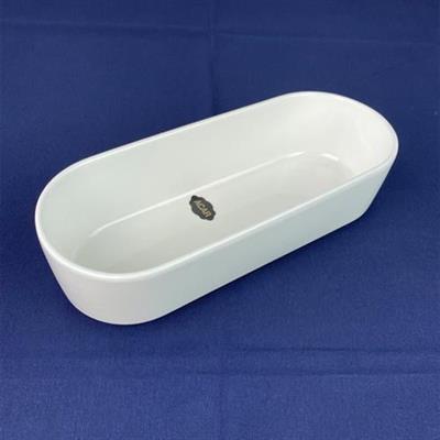 Acar Oval Kase Bianco 26X11 Cm