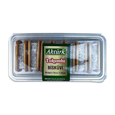 Aktürk Finger Bisküvi Arası Sade Beyaz Lokum 300 g