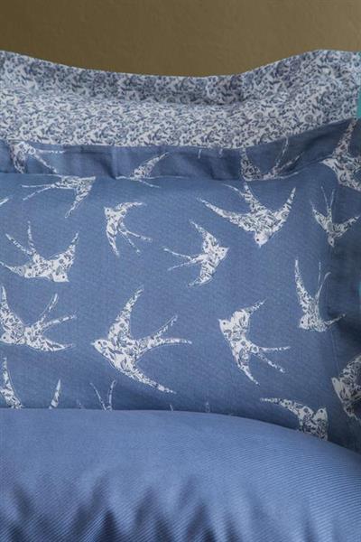 Apricitas Çift Kişilik Bambu Pıke Set Freely Indıgo