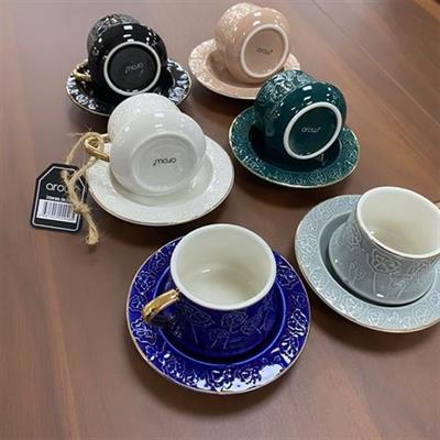 Arow Porselen  Kahve Takımı 6 Kişilk Tr-3535