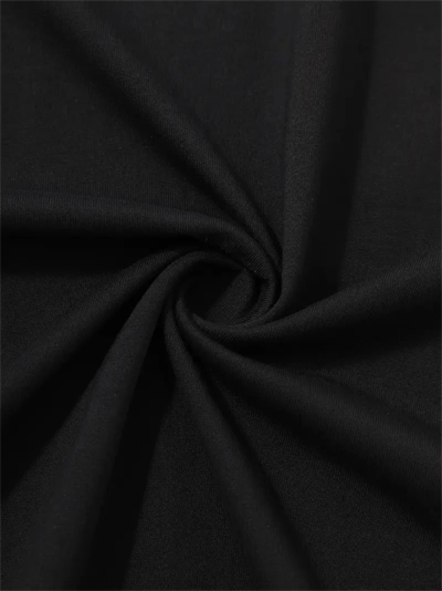 Baskılı Oversize Bisiklet Yaka T-shirt - Siyah