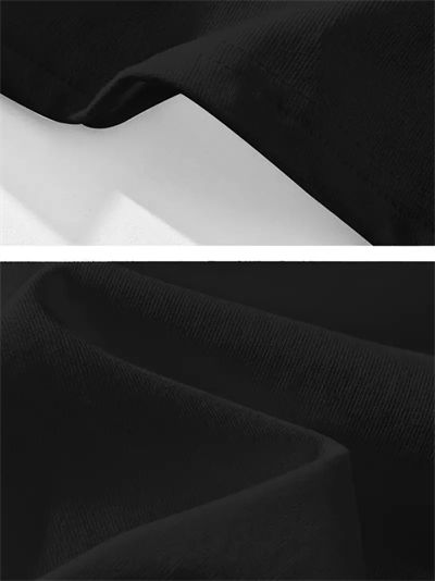 Baskılı Oversize Bisiklet Yaka T-shirt - Siyah