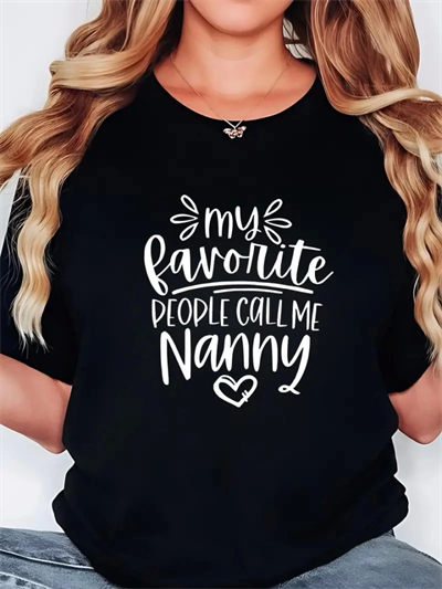 Baskılı Oversize Bisiklet Yaka T-shirt - Siyah