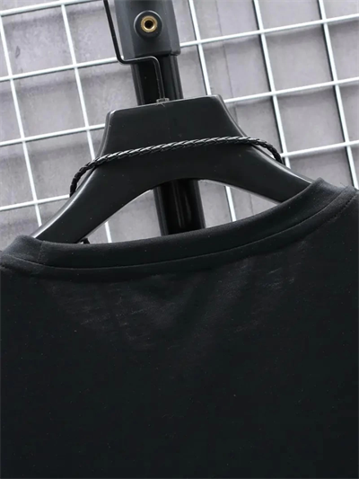 Baskılı Oversize Bisiklet Yaka T-shirt - Siyah