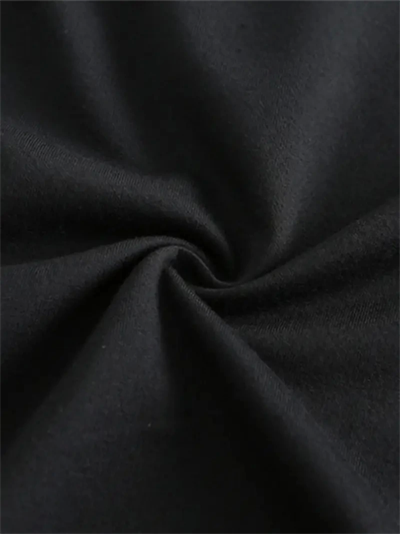 Baskılı Oversize Bisiklet Yaka T-shirt - Siyah