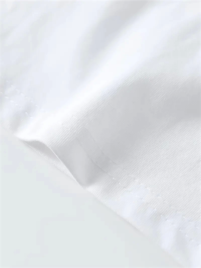 Baskılı Oversize Bisiklet Yaka T-shirt - Beyaz