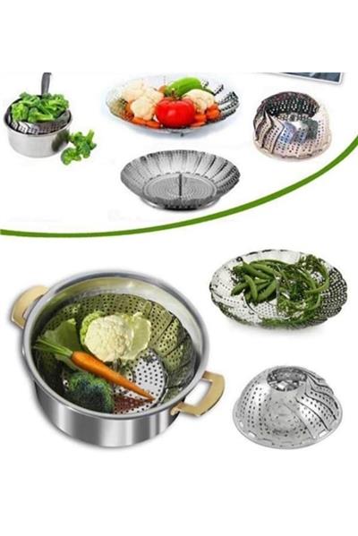 Buharlı Pişirici Metal Sebze Haşlama Aparatı