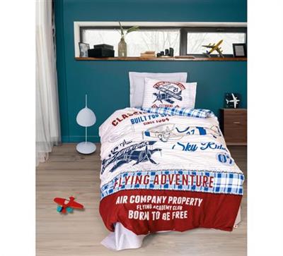 Cotton Box Junior Tek Kişilik Complete Set Flying Gri