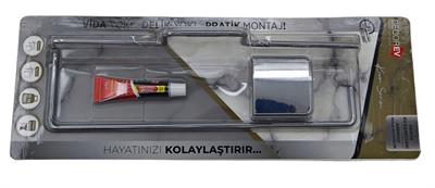 Dc-4776   Decorev Krom Metal Rulo Havluluk - Kapaksız