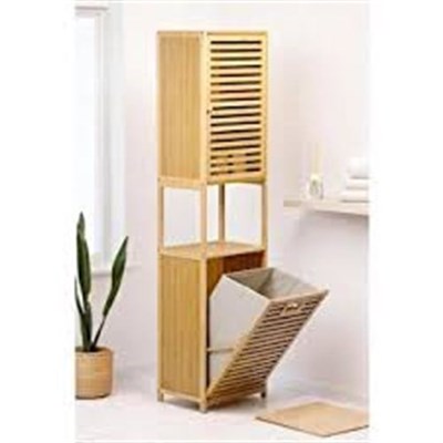 Dıgıthome Banyo Düzenleyici Kirli Sepeti Bambu Db-0010