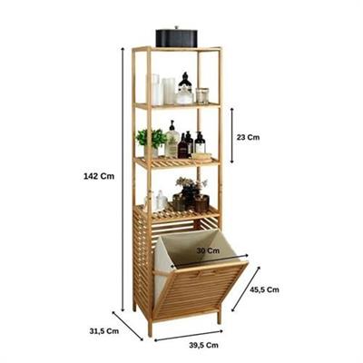 Dıgıthome Kirli Sepeti  Banyo Dört Raflı 0009