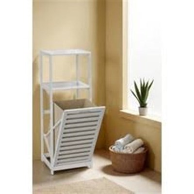 Dıgıthome Kirli Sepeti Banyo Düzenleyici 2 Raflı Bambu Db-0020
