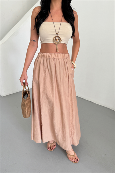 ETEK ŞANEL BOY SOFT KUMAŞ - Bej