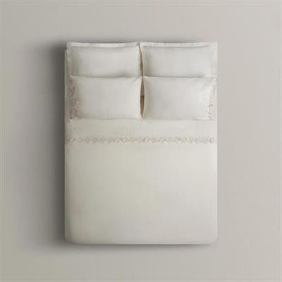 Ecocotton Amanda Çift Kişilik Nevresim Takımı Organik Pamuk Keten Krem