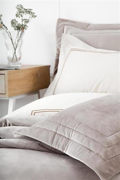 Ecocotton Yatak Örtüsü Çift Kişilik Feza Gri 240X260 %100 Organik