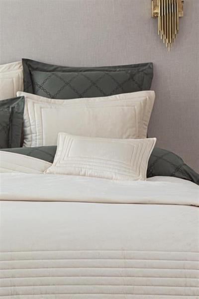 Ecocotton Yatak Örtüsü Çift Kişilik Krem Feza 240X260 %100 Organik