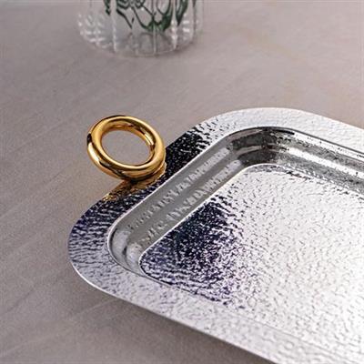 Emsan Akasya Gold Çay Tepsisi