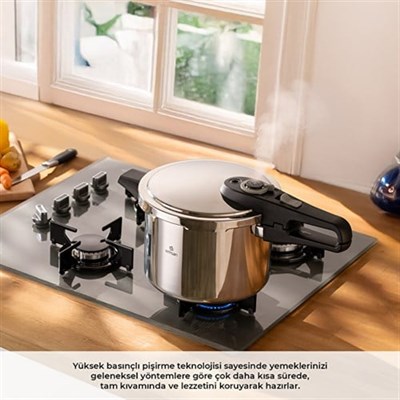 Emsan Fast Cooker Çift Emniyetli Düdüklü Tencere 4 +6 Lt