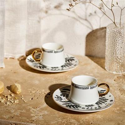 Emsan New Bone 2 Kişilik Kahve Fincan Takımı