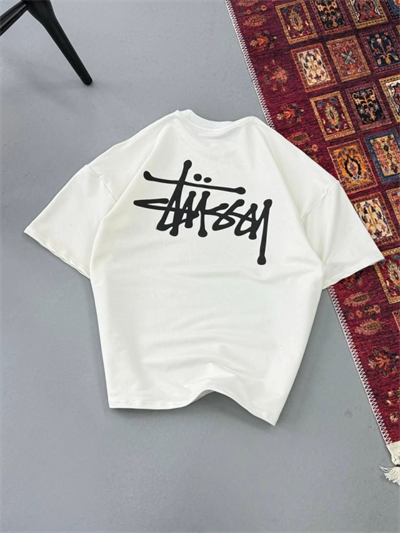 Erkek Baskılı Oversize T-shirt - Beyaz