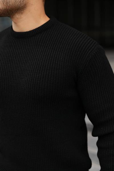 Erkek Bisiklet Yaka Örme Kazak