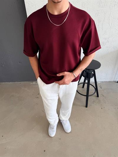 Erkek Duble Kol Basic Tişört