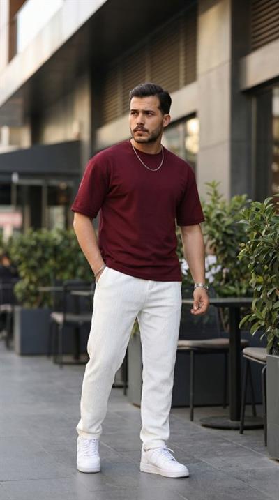 Erkek Duble Kol Basic Tişört