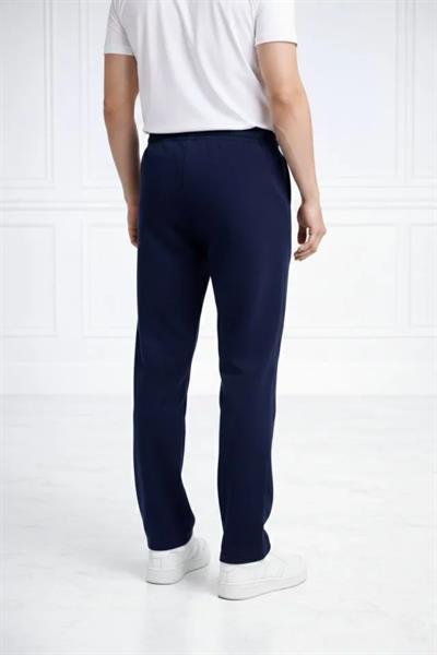 Erkek Düz Paça Beli Lastikli İpli Günlük Spor Eşofman Altı Rahat Fit - Lacivert