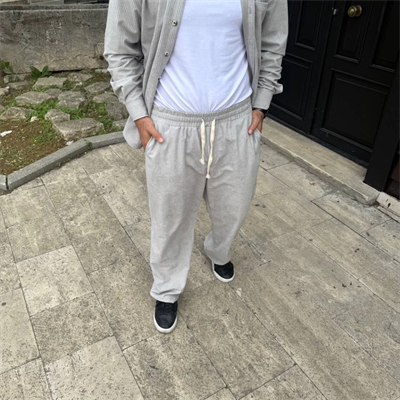 Erkek Fitilli Kadife Cepli Buggy Pantolon Oversize Rahat Kalıp - Gri