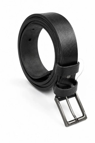 Erkek Hakiki Deri 3.5 Cm Klasik Kemer Metal Tokalı Günlük Ve Klasik Kullanım