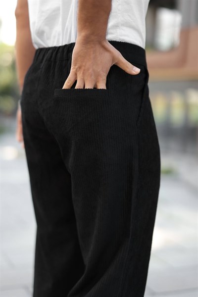 Erkek Kadife Baggy Pantolon