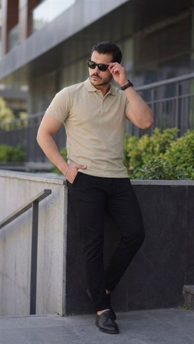 Erkek Kısa Kollu Yakalı Tişört