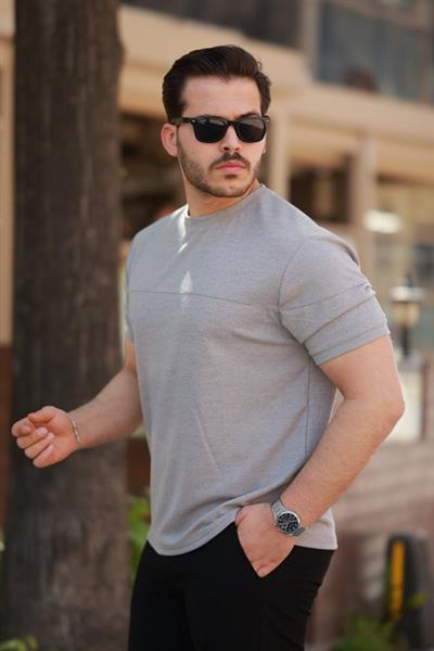 Erkek Oversize Bisiklet Yaka Kısa Kollu T-shirt