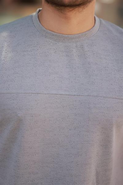 Erkek Oversize Bisiklet Yaka Kısa Kollu T-shirt