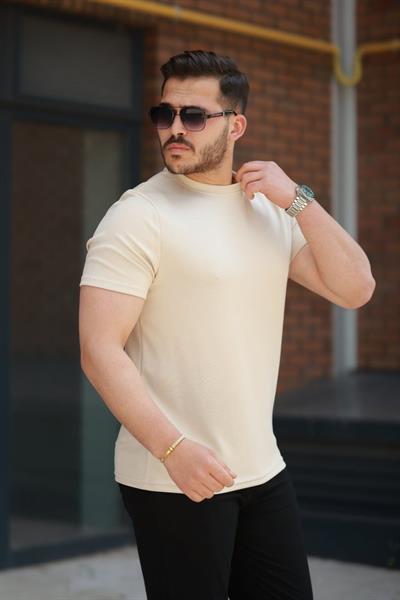 Erkek Oysho Kumaş Basic Kısa Kollu Tişört