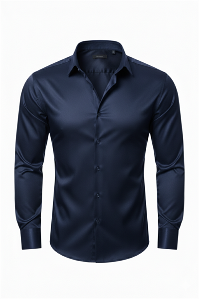Erkek Saten Klasik Gömlek