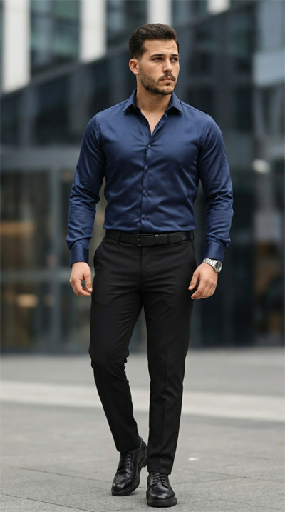 Erkek Saten Klasik Gömlek