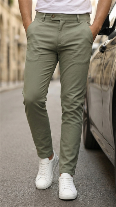 Erkek Slim Fit Dilli Kumaş Pantolon