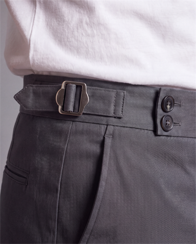Erkek Toka Detaylı Kumaş Pantolon